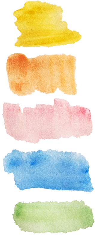 Hand-Painted Playful Watercolor Dash Swashes